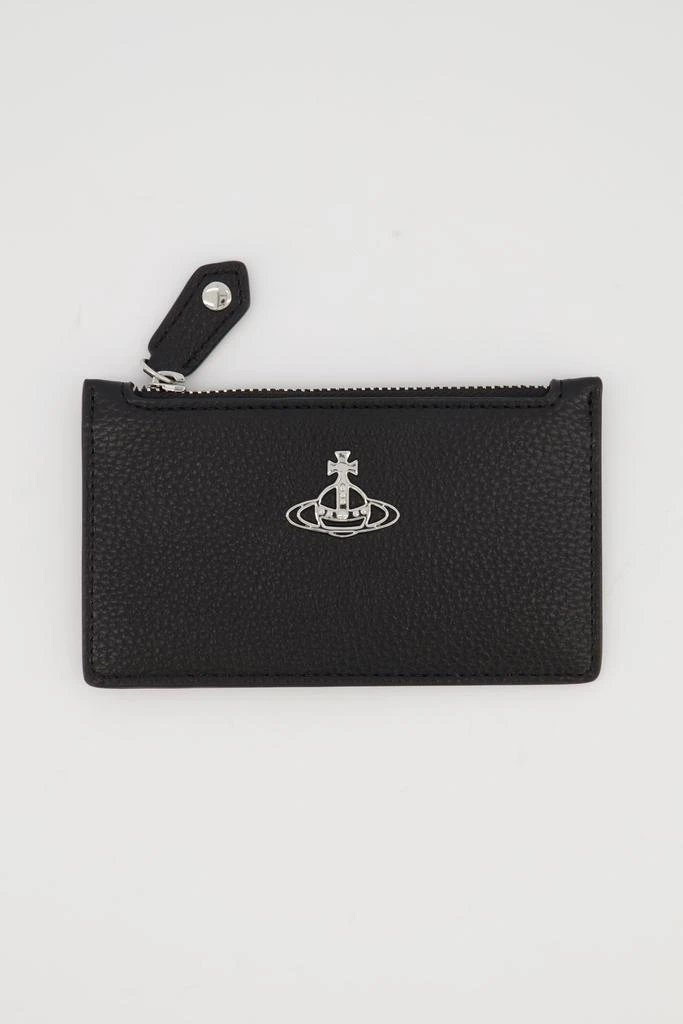 商品Vivienne Westwood|Women's Vivienne Westwood Black Slim Long Card Holder,价格¥1227,第1张图片