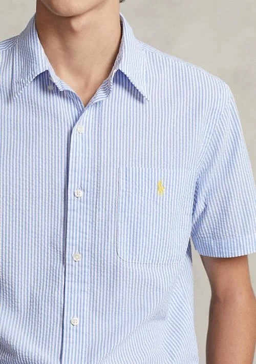 商品Ralph Lauren|Ralph Lauren Rl Prepster Classic Fit Seersucker Shirt,价格¥665,第3张图片详细描述