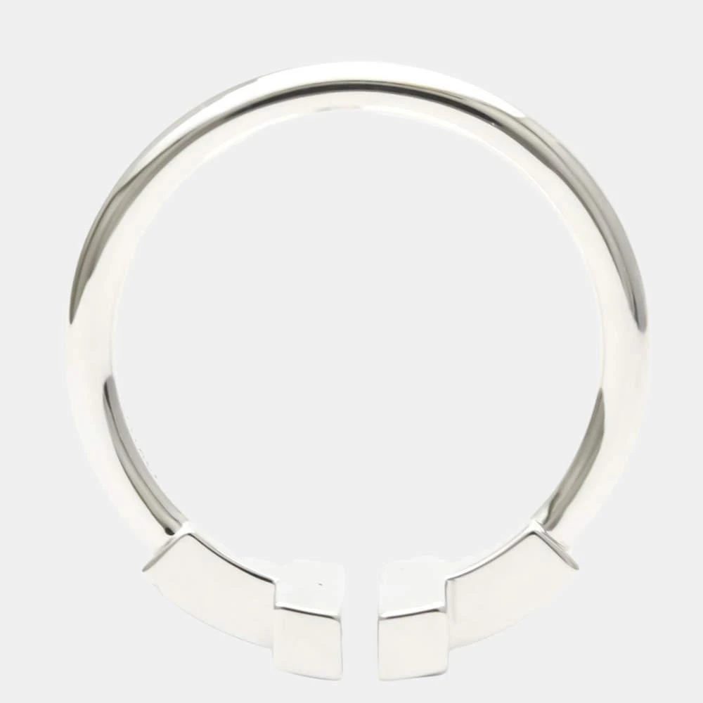商品[二手商品] Tiffany & Co.|Tiffany & Co. T Wire Band 18K White Gold Diamond Turquoise Ring EU 53,价格¥14779,第4张图片详细描述