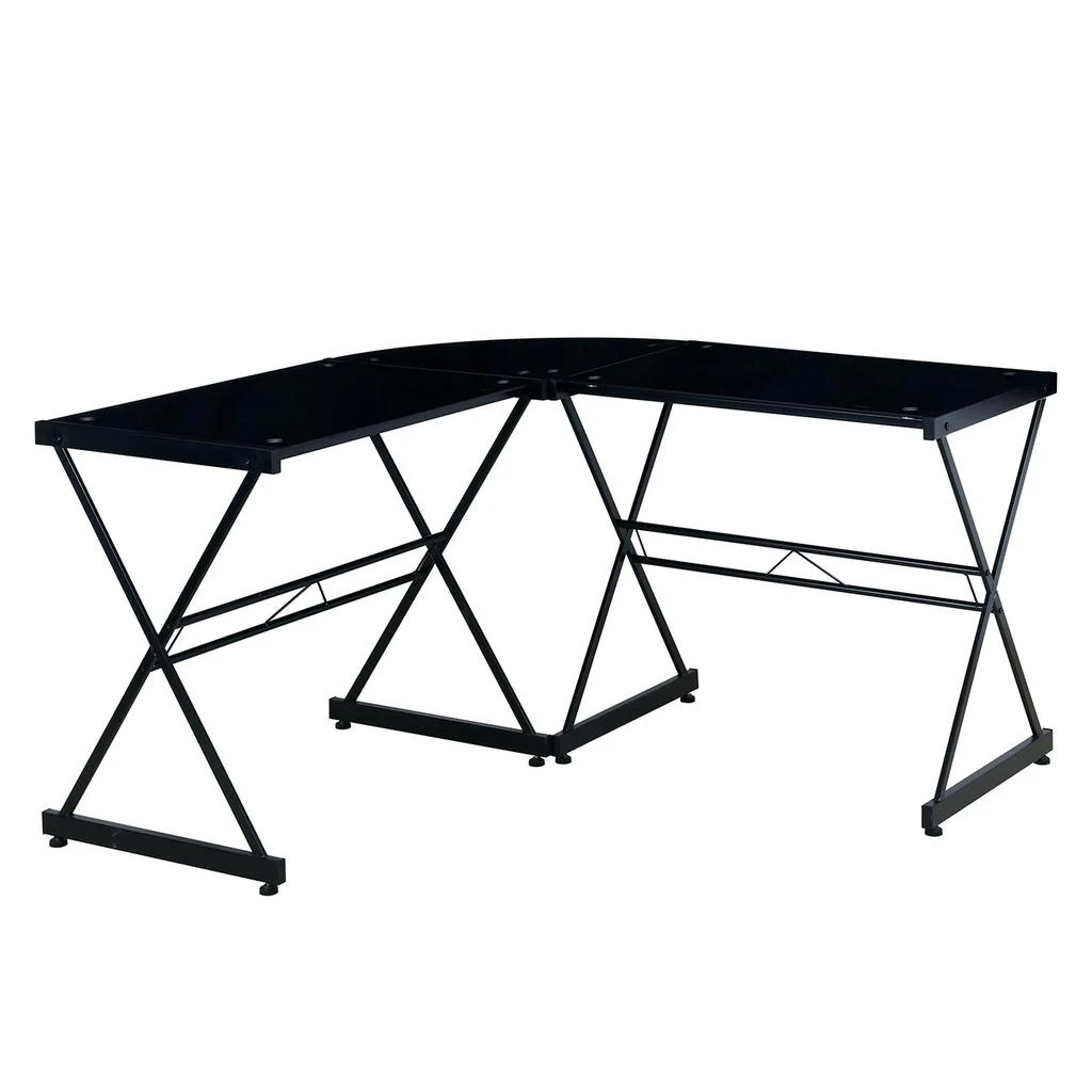 Streamdale L-Shaped Glass Computer Desk 商品