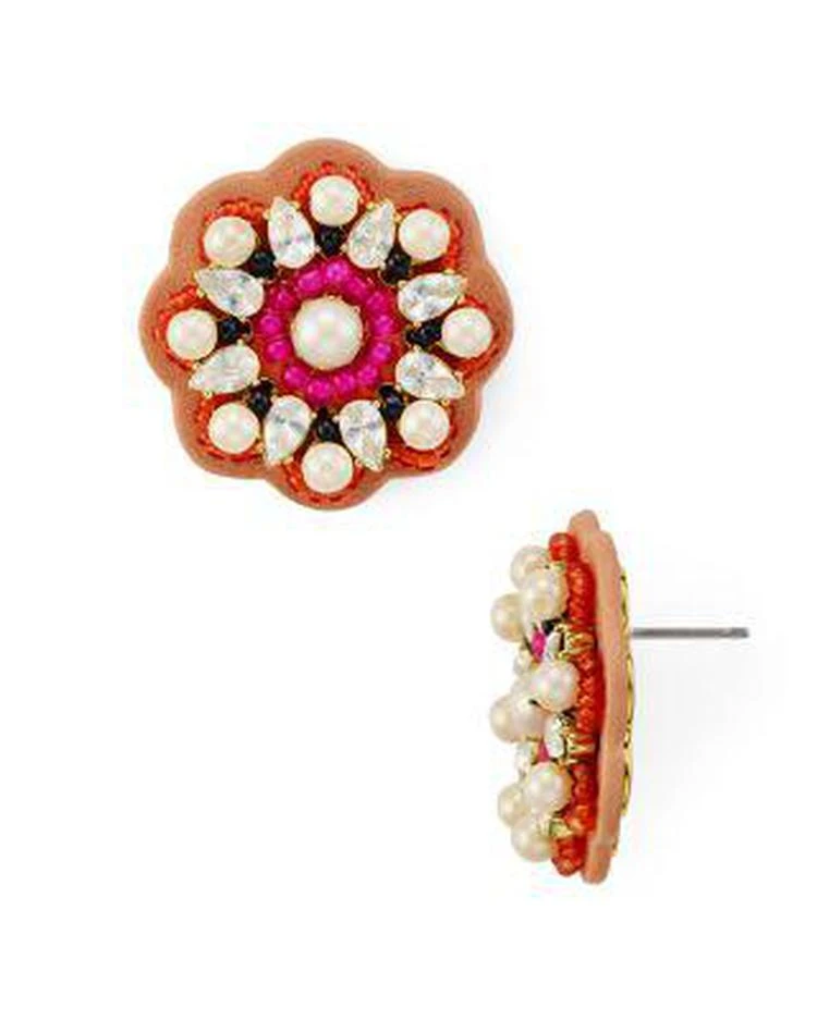 商品Kate Spade|Beaded Button Stud Earrings,价格¥250,第1张图片