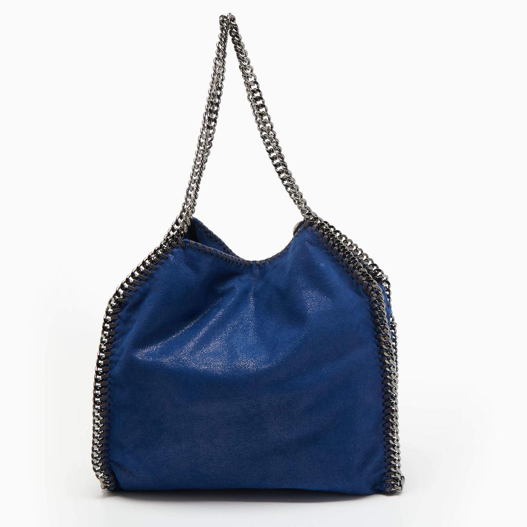 Stella McCartney Blue Faux Suede Falabella Tote商品第4张图片规格展示