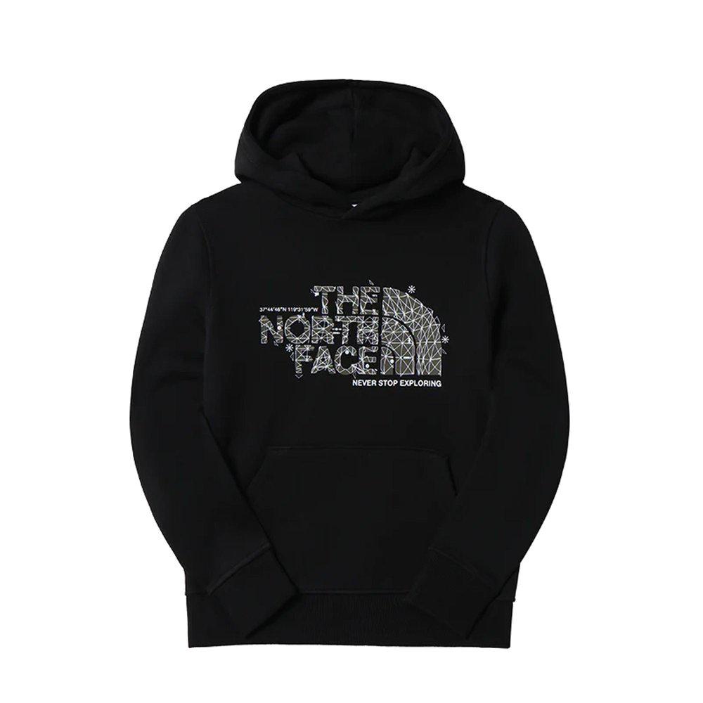 The North Face Logo Print Long-Sleeved Hoodie商品第1张图片规格展示