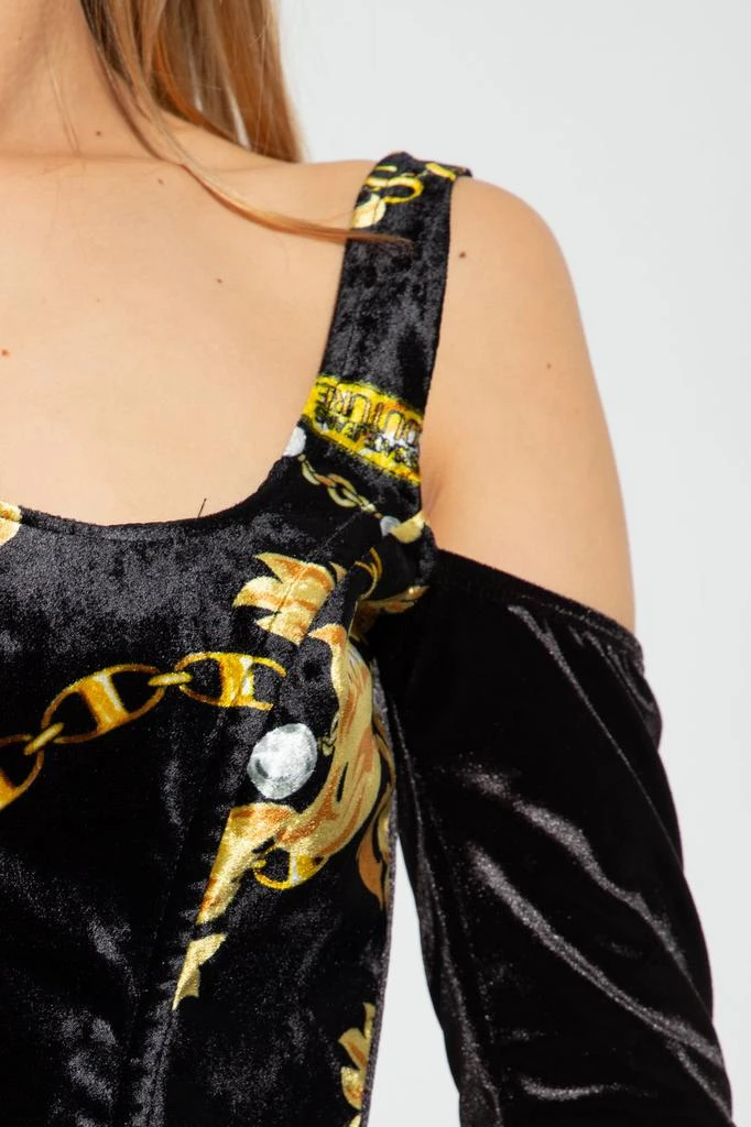 商品Versace|Versace Jeans Couture Chain Couture Printed Velvet Corset,价格¥1870,第4张图片详细描述
