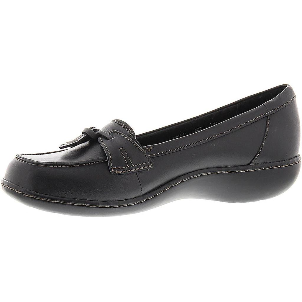 Clarks Ashland Bubble Women's Leather Tasseled Slip On Casual Loafers商品第5张图片规格展示