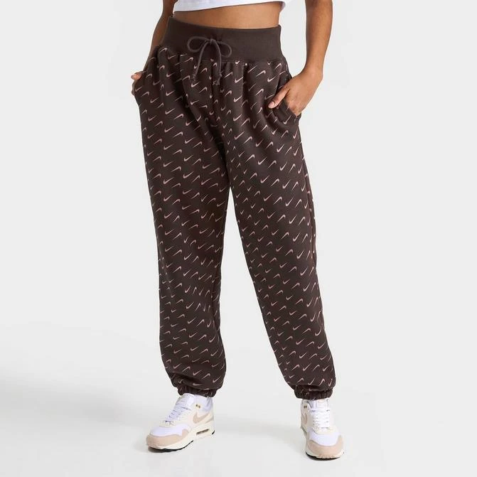 商品NIKE|Women's Nike Sportswear Phoenix Fleece Oversized All-over Print Jogger Sweatpants,价格¥585,第1张图片