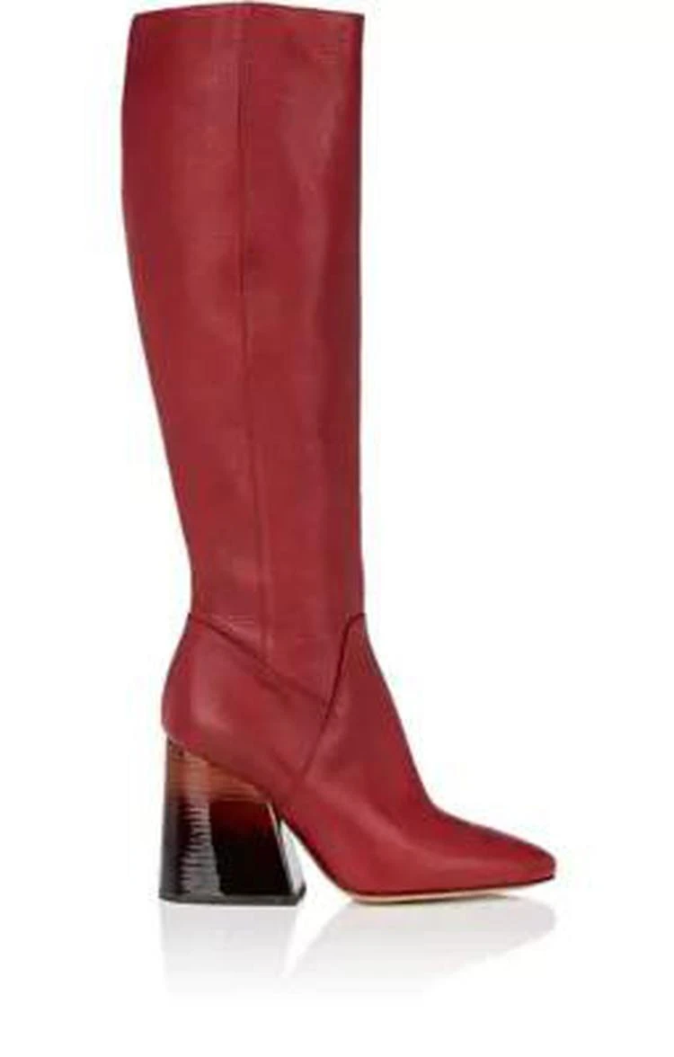 商品MAISON MARGIELA|Ombré-Heel Leather Knee Boots,价格¥6538,第1张图片