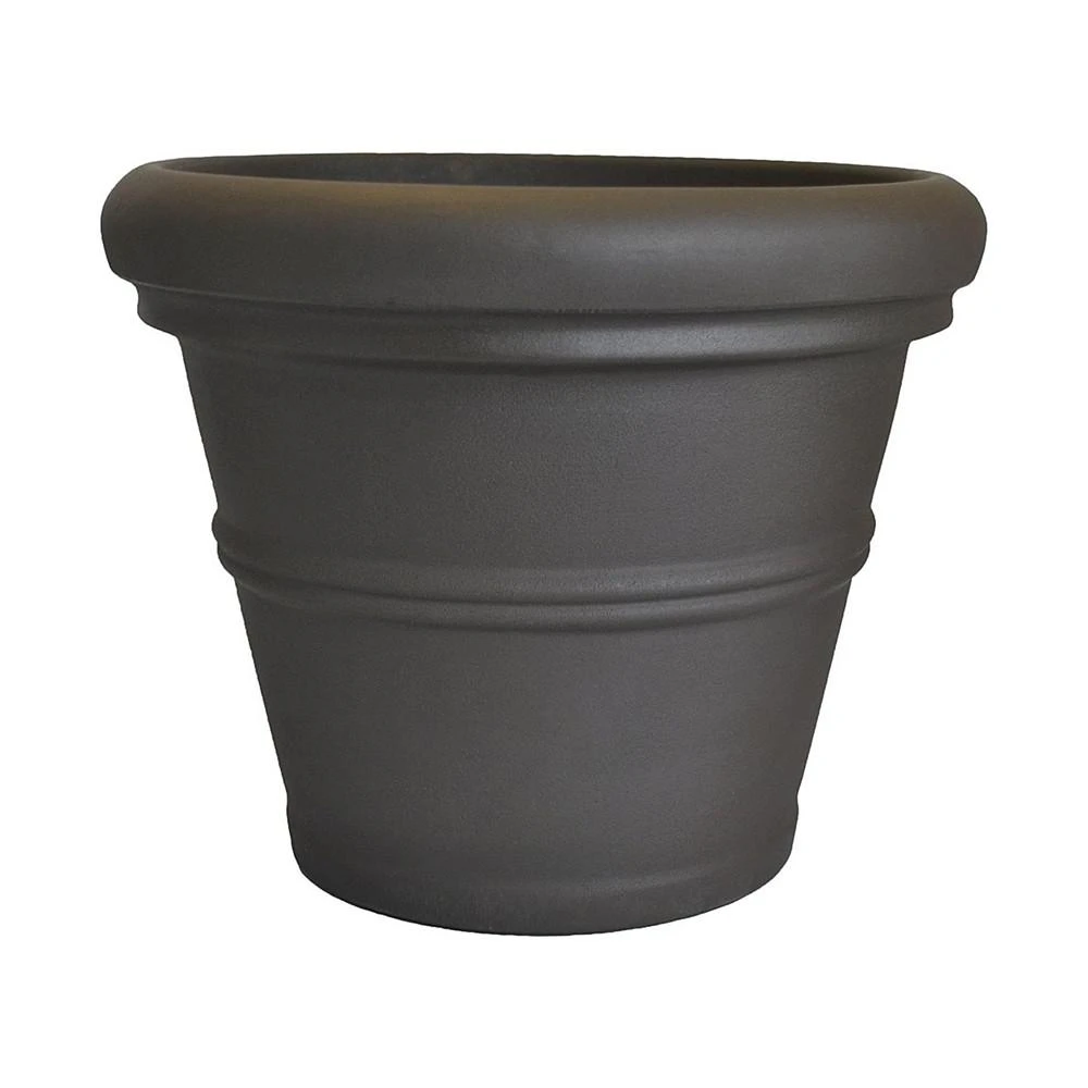 商品Tusco Products|RR24ES Rolled Rim Garden Pot, Dark Espresso,价格¥953,第1张图片