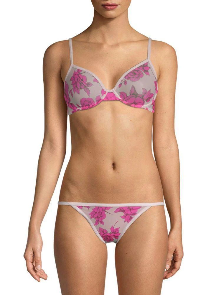 商品Calvin Klein|Sheer Marq Unlined Demi Bra,价格¥80,第1张图片详细描述