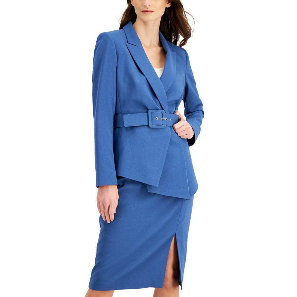 商品Tahari|Belted Wrap Skirt Suit,价格¥1690,第6张图片详细描述