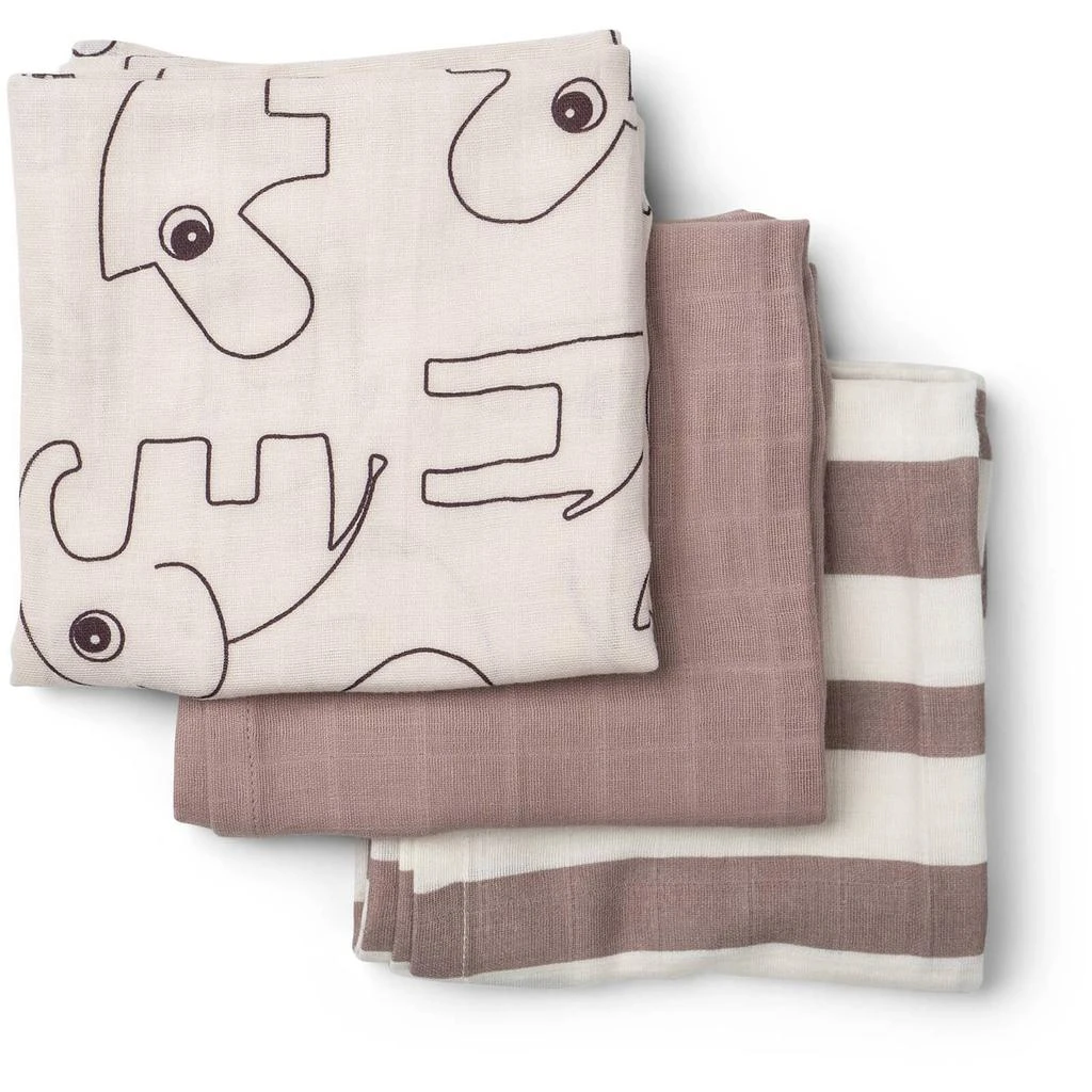 商品Done by Deer|Done by Deer Muslin Cloth - 3 Pack - Powder,价格¥118,第2张图片详细描述