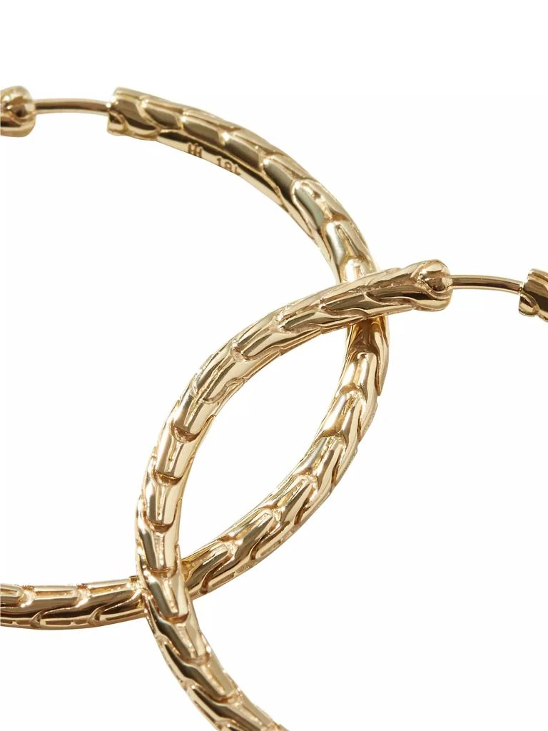 商品John Hardy|Classic Chain 18K Gold Hoops,价格¥21520,第4张图片详细描述