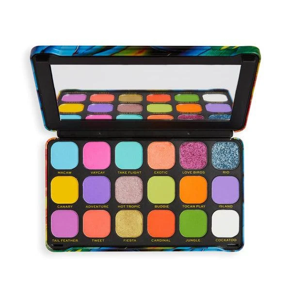 商品Makeup Revolution|Makeup Revolution Forever Flawless Bird of Paradise Eyeshadow Palette,价格¥43,第2张图片详细描述