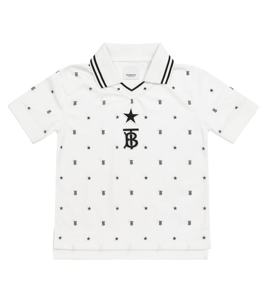 商品Burberry|Logo高科技针织Polo衫,价格¥1397,第1张图片