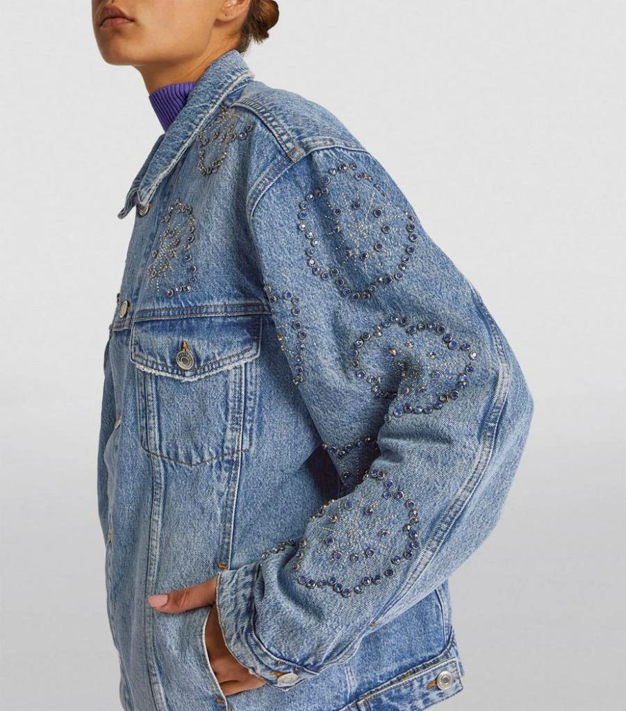 Crystal-Embellished Denim Jacket 商品