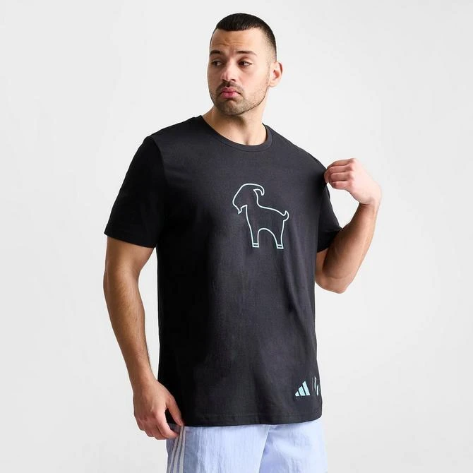 商品Adidas|Men's adidas Soccer Lionel Messi Simple Goat Graphic T-Shirt,价格¥149,第3张图片详细描述