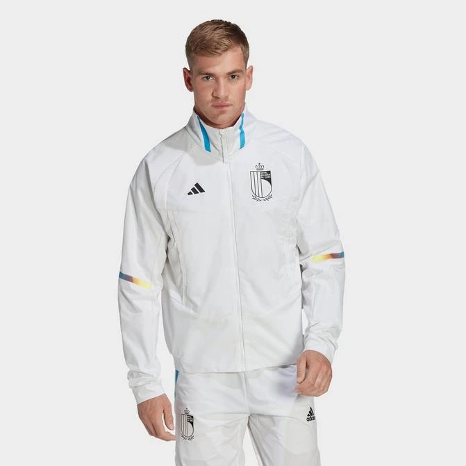 商品Adidas|Men's adidas Belgium Soccer Game Day Anthem Jacket,价格¥1049,第1张图片