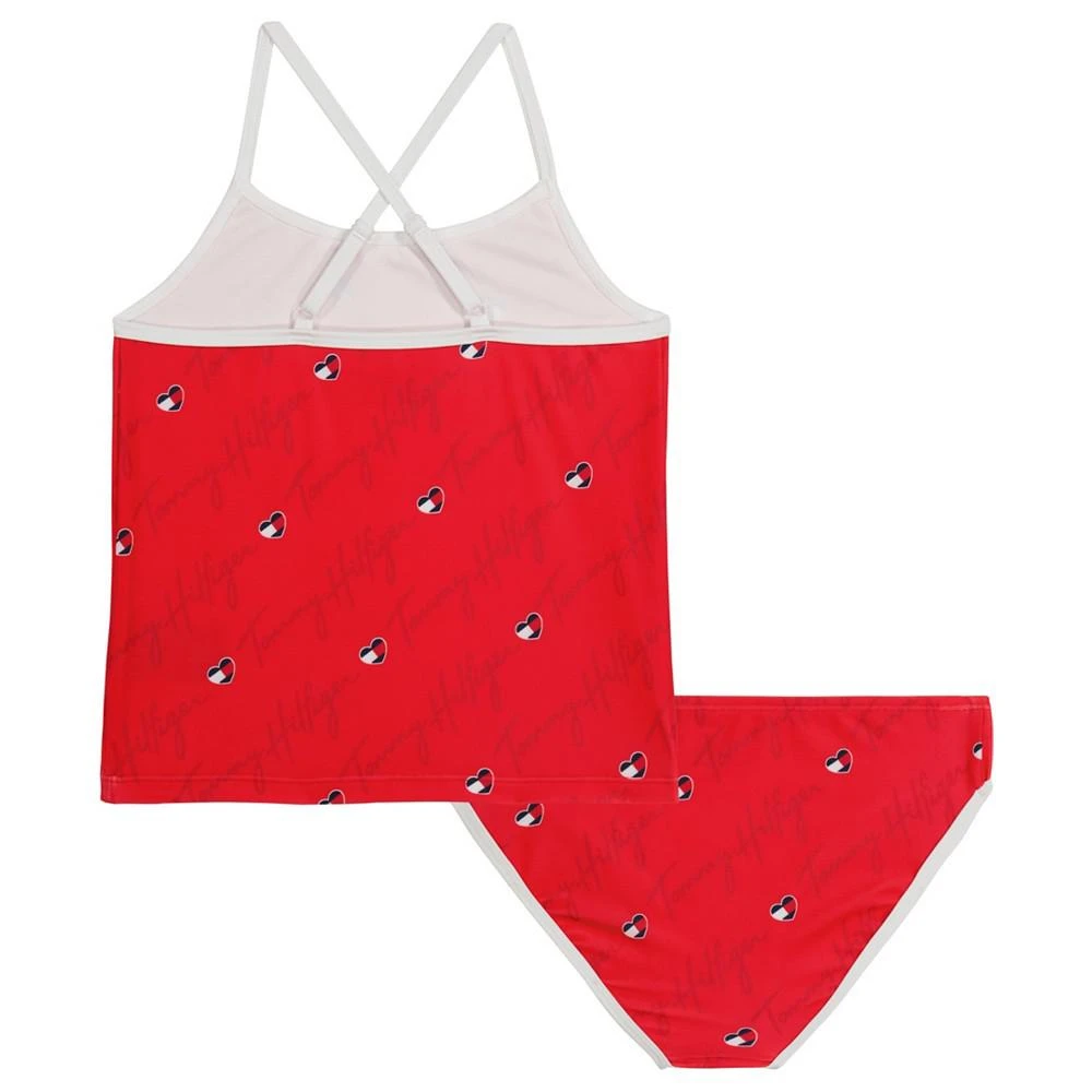 商品Tommy Hilfiger|Toddler Girls Tonal Script Tankini Swimsuit, 2 Piece Set,价格¥62,第2张图片详细描述