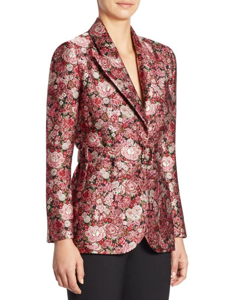 商品ADAM LIPPES|Adam Lippes Belted Floral Tuxedo Blazer,价格¥5472,第3张图片详细描述