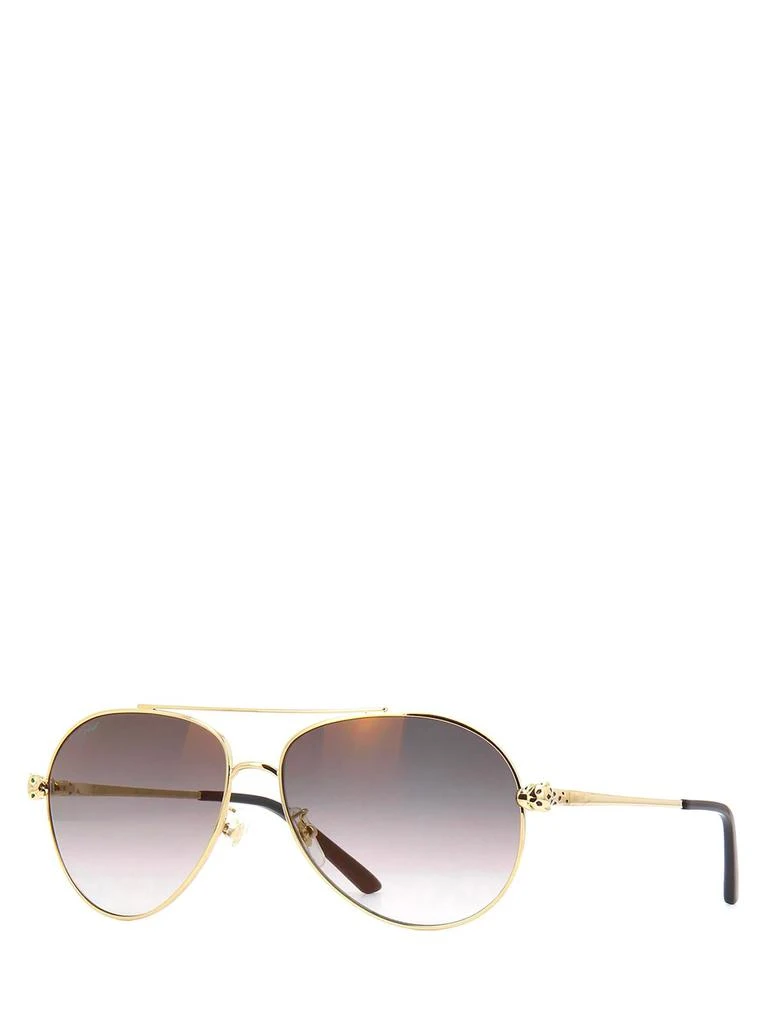 商品Cartier|Cartier Panther Aviator Frame Sunglasses,价格¥6378,第2张图片详细描述