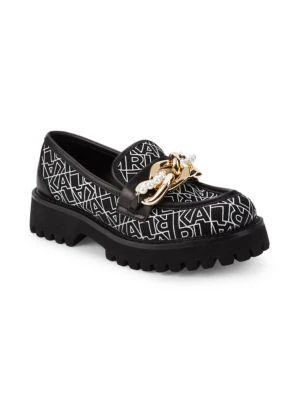 商品Karl Lagerfeld Paris|Print Chain Loafers,价格¥601,第2张图片详细描述