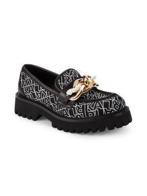 商品Karl Lagerfeld Paris|Print Chain Loafers,价格¥600,第2张图片详细描述