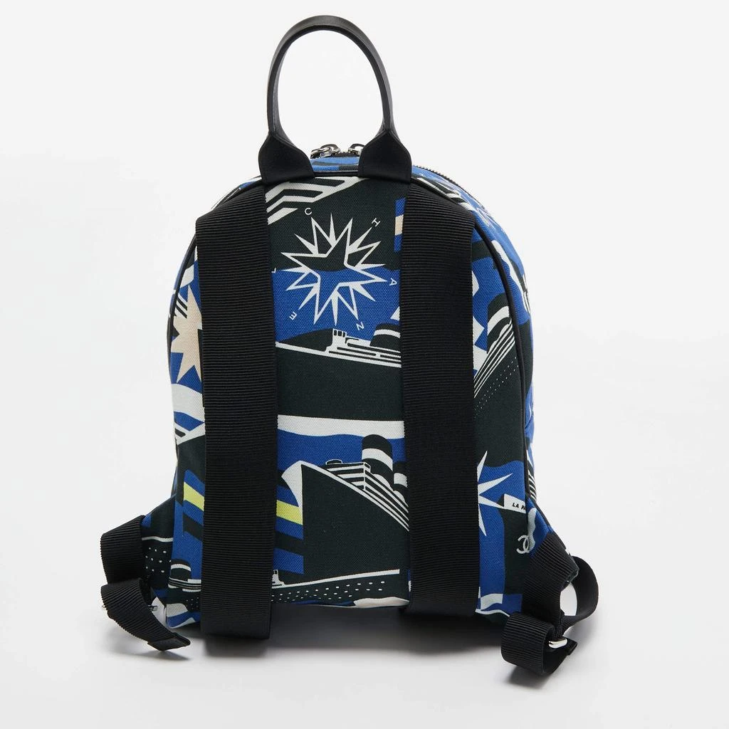 商品[二手商品] Chanel|Chanel Multicolor Printed Canvas La Pausa Bay Backpack,价格¥20862,第4张图片详细描述