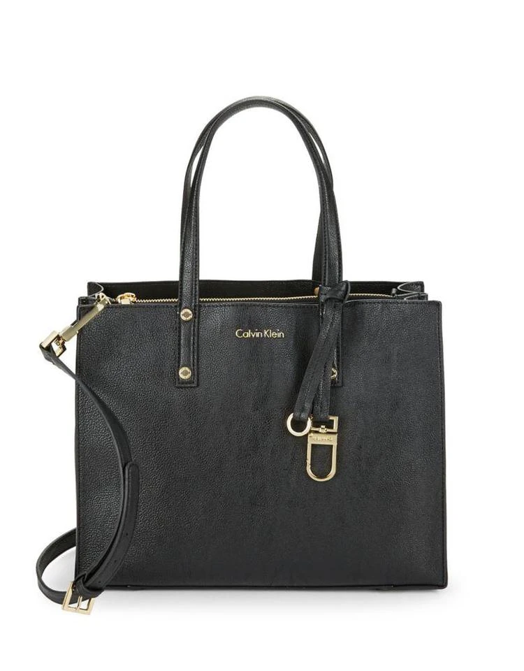 商品Calvin Klein|经典金属扣手提包,价格¥505,第2张图片详细描述