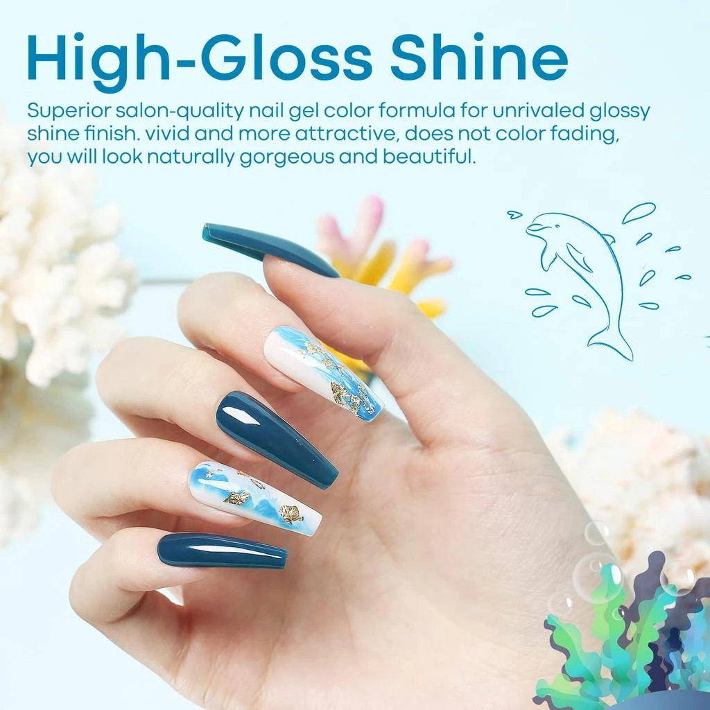 6 Shades Gel Nail Polish Set Collection 商品