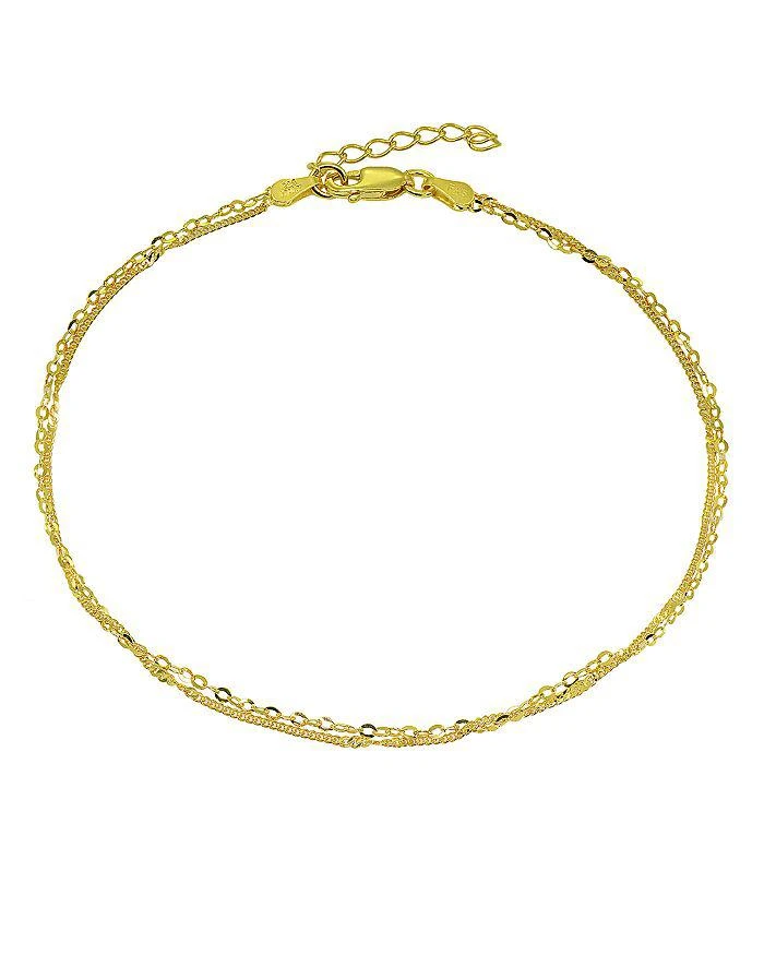 商品AQUA|Double Chain Ankle Bracelet - 100% Exclusive,价格¥224,第1张图片