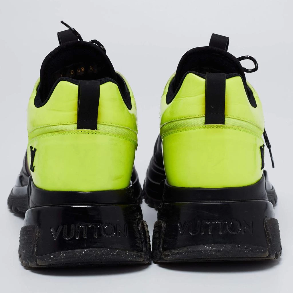 商品[二手商品] Louis Vuitton|Louis Vuitton Black/Green Leather and Mesh Run Away Pulse Sneakers Size 42,价格¥4242,第5张图片详细描述