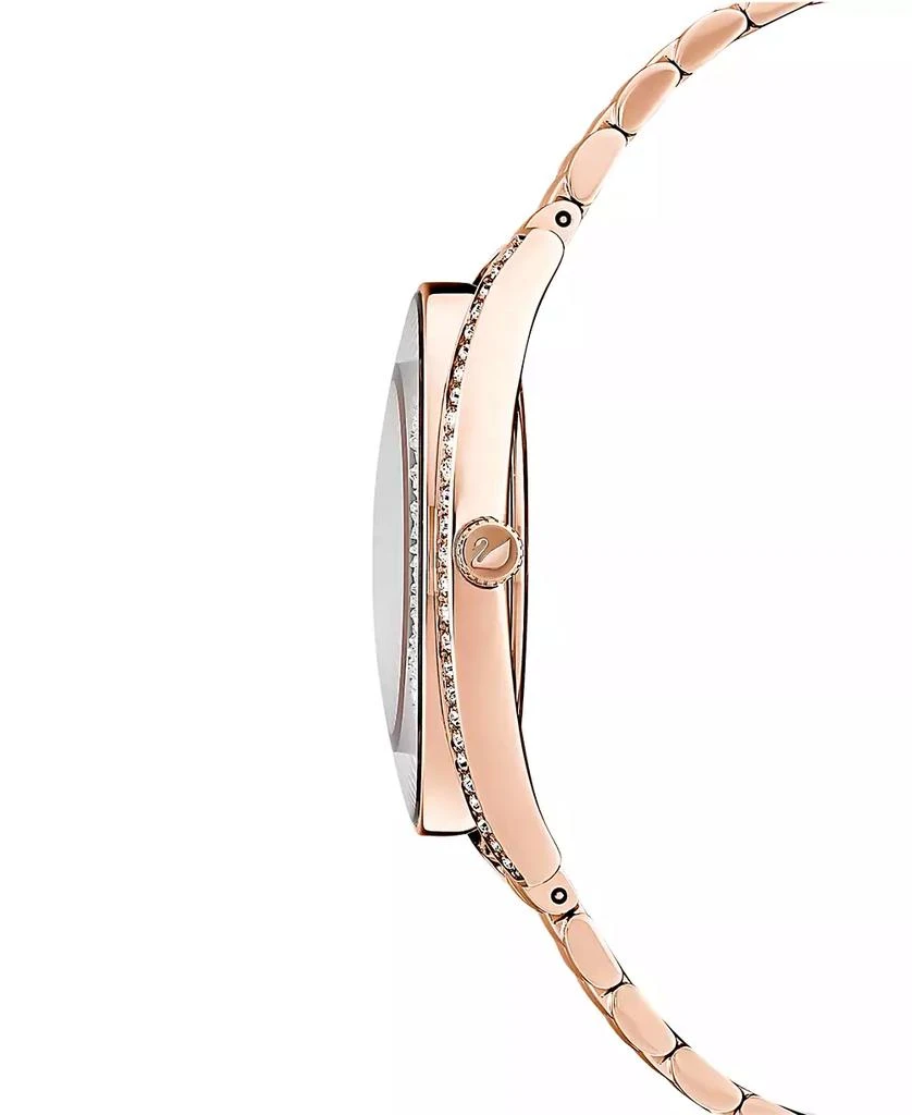 商品Swarovski|Women's Swiss Crystalline Aura Rose Gold-Tone Stainless Steel PVD Bracelet Watch 35mm,价格¥3595,第3张图片详细描述