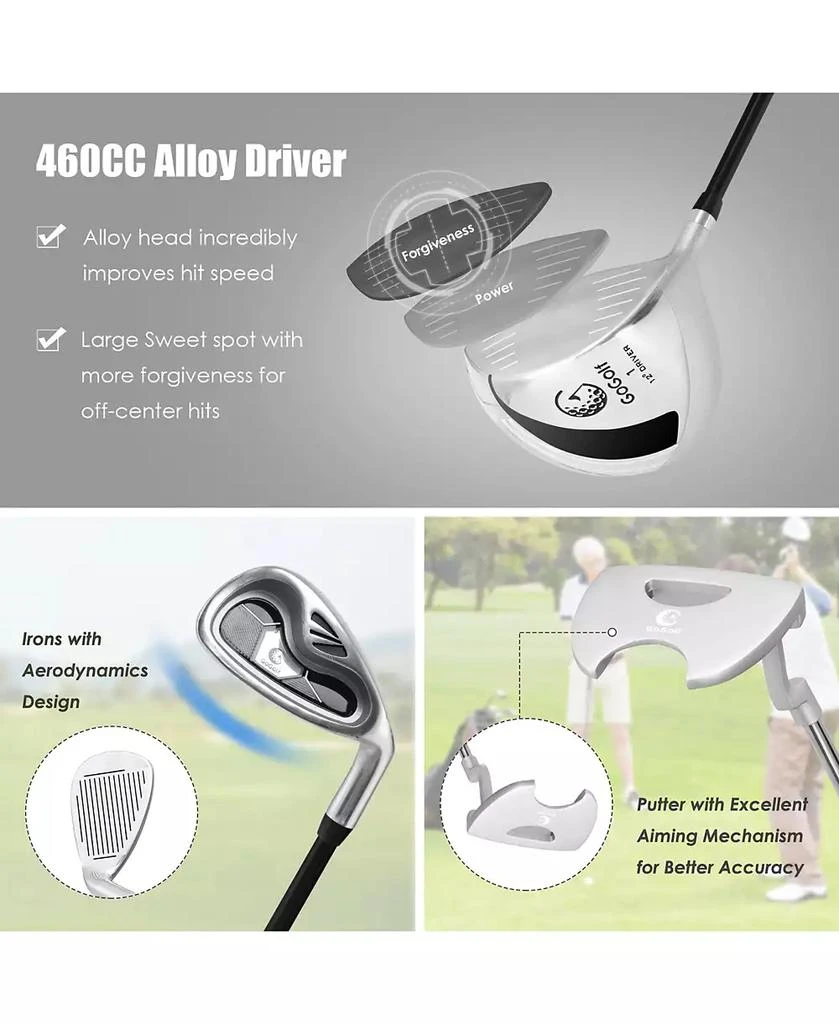Ladies Womens Complete Golf Clubs Set 10 Pieces Includes Alloy Driver 商品