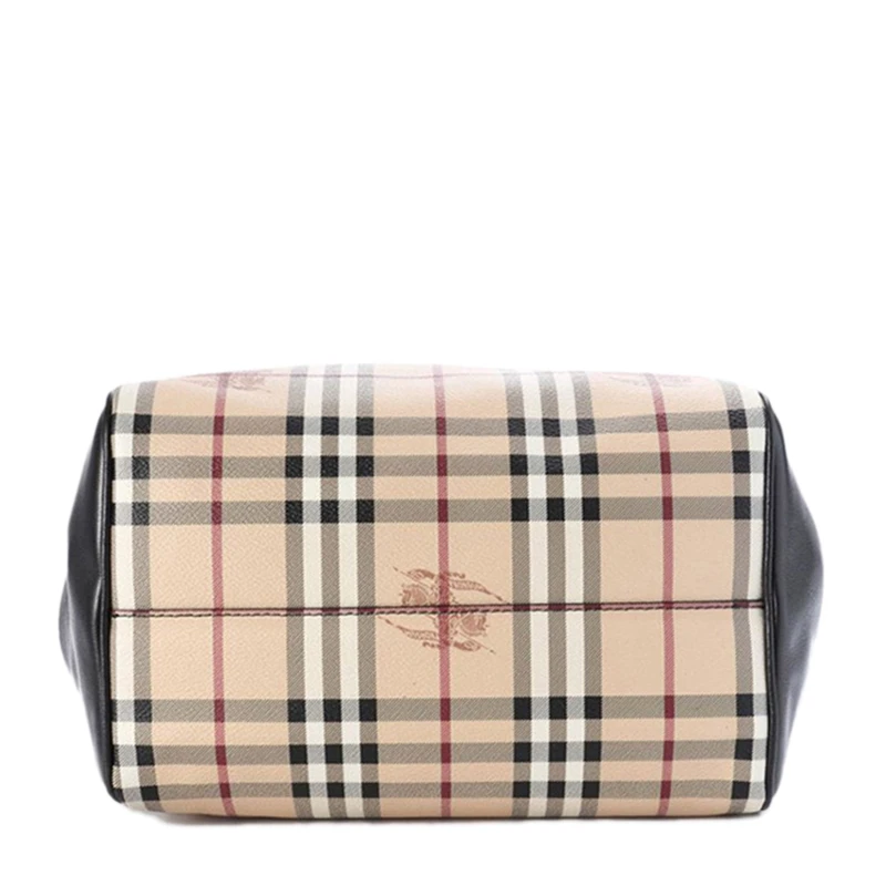 Burberry 博柏利 女士手提单肩包PVC格纹女包黑色 3925595 商品