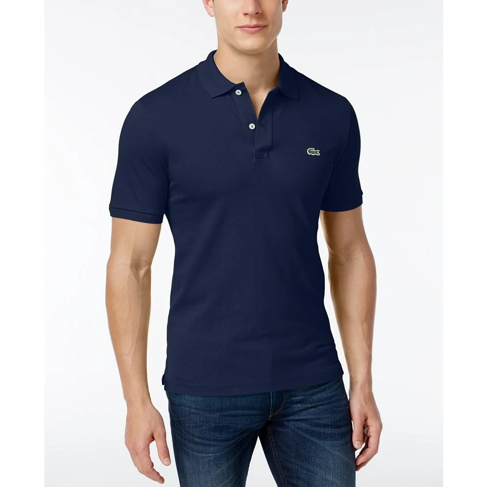 商品Lacoste|Men's Slim Fit Short Sleeve Ribbed Polo Shirt,价格¥825,第1张图片详细描述