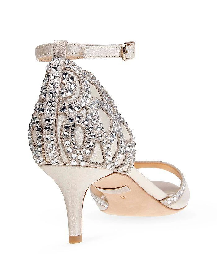 商品Badgley Mischka|Gillian Embellished Ankle Strap Sandals ,价格¥1666,第3张图片详细描述