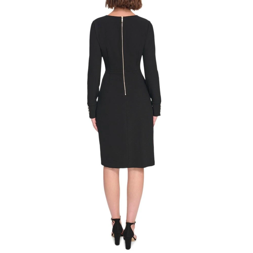 商品Tommy Hilfiger|Women's Side-Draped Long-Sleeve Dress,价格¥953,第2张图片详细描述