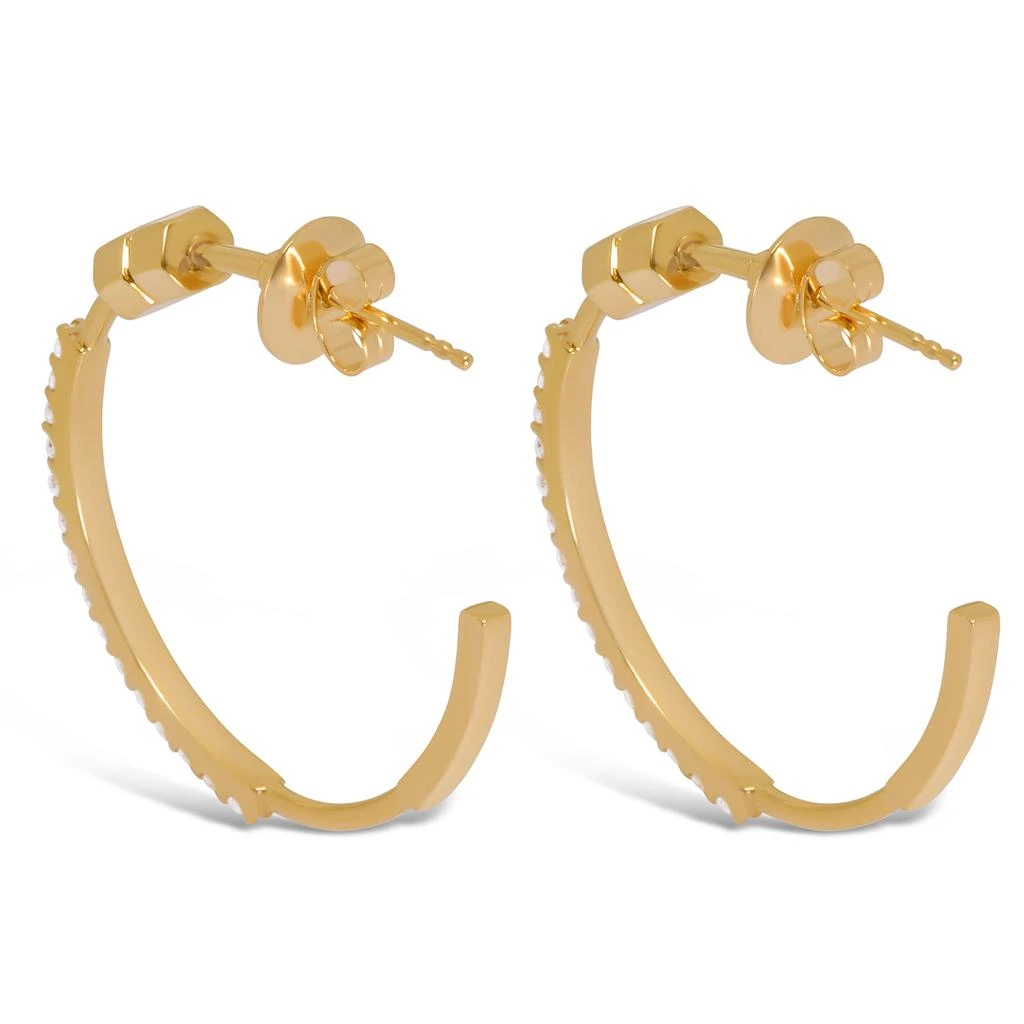 商品AME|Âme Totem 18K Yellow Gold, Lab-Grown Diamond 0.90ct. tw. Medium Hoop Earrings,价格¥18810,第4张图片详细描述