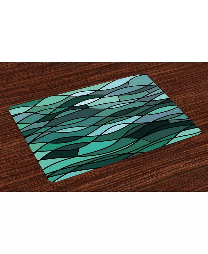 商品Ambesonne|Teal Place Mats, Set of 4,价格¥237,第1张图片