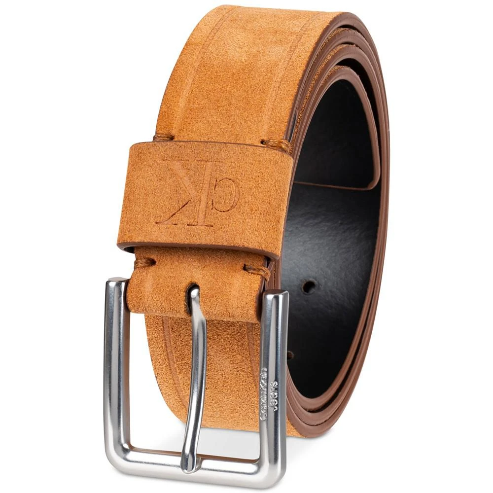 商品Calvin Klein|Men’s Casual Suede Embossed Jeans Belt,价格¥221,第2张图片详细描述