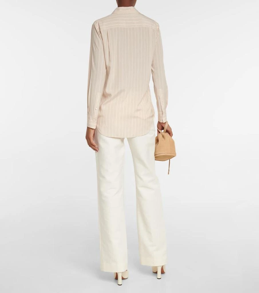 商品Loro Piana|Idelle striped silk shirt,价格¥13727,第3张图片详细描述
