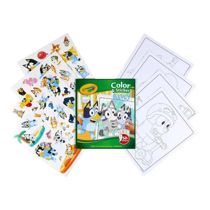 商品Crayola|Bluey Color And Sticker Activity Book KG,价格¥60,第1张图片