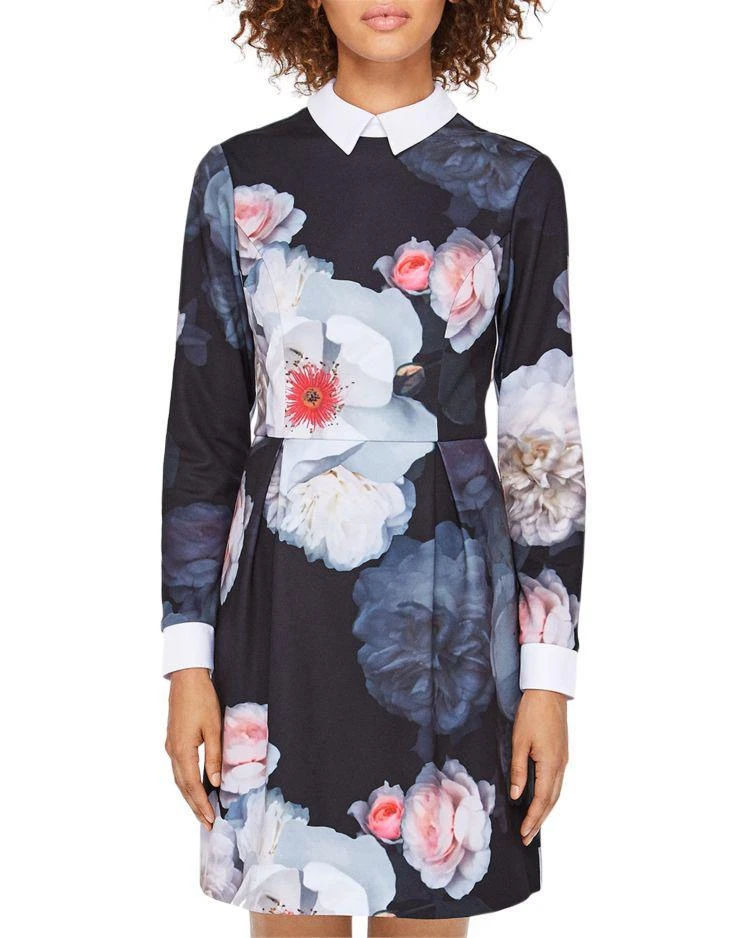 商品Ted Baker London|Ted Baker Kaleesa Chelsea Flower Collared Dress,价格¥1170,第3张图片详细描述