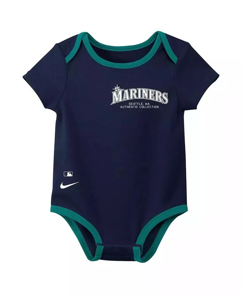 商品NIKE|Baby Boys and Girls Seattle Mariners Three-Pack Bodysuit Set,价格¥277,第3张图片详细描述