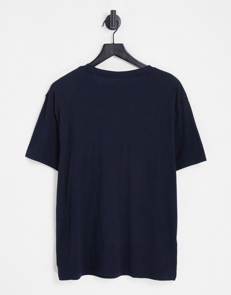 商品Tommy Hilfiger|Tommy Hilfiger loungewear t-shirt in navy co-ord,价格¥235,第5张图片详细描述