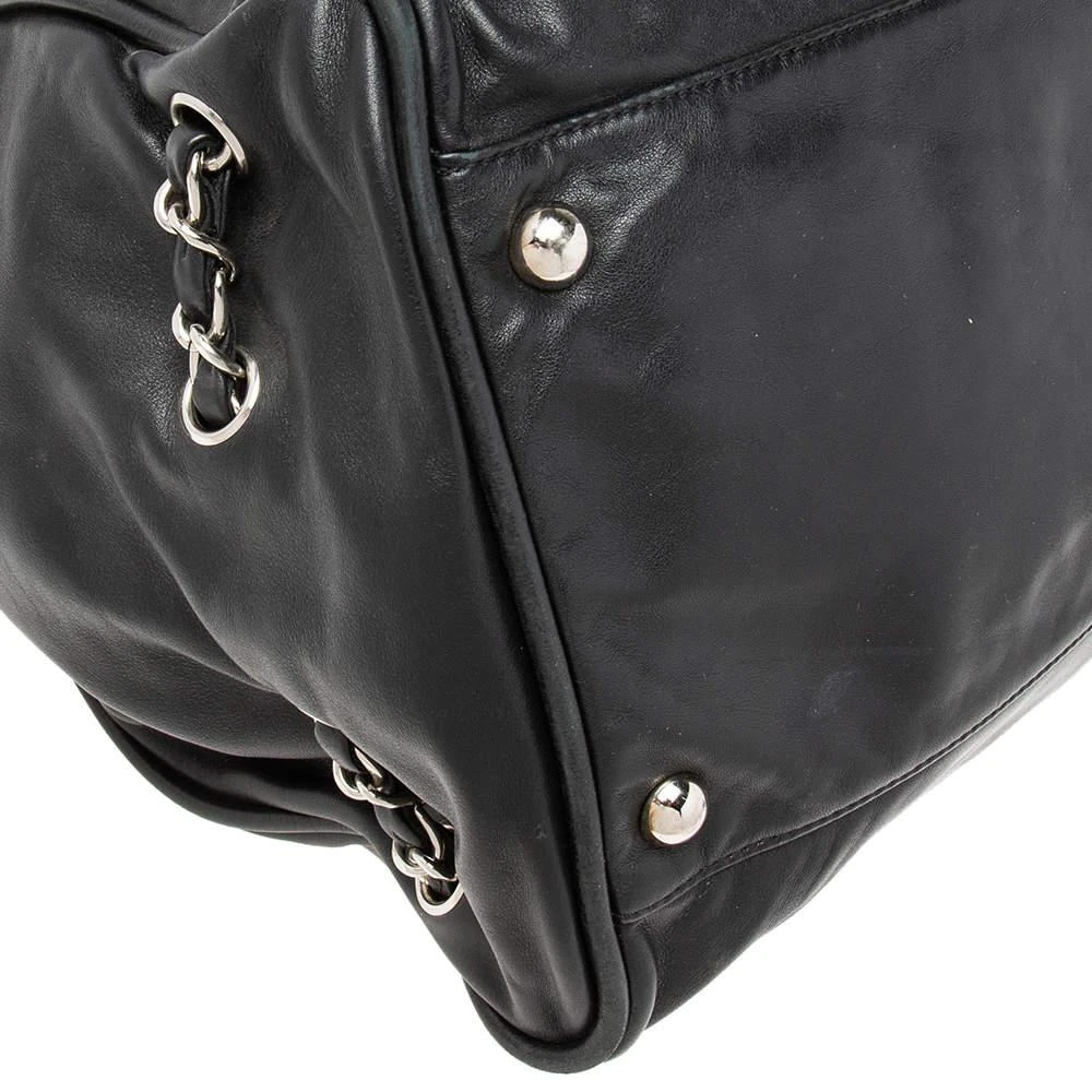 Chanel Black Leather Accordion Shoulder Bag 商品