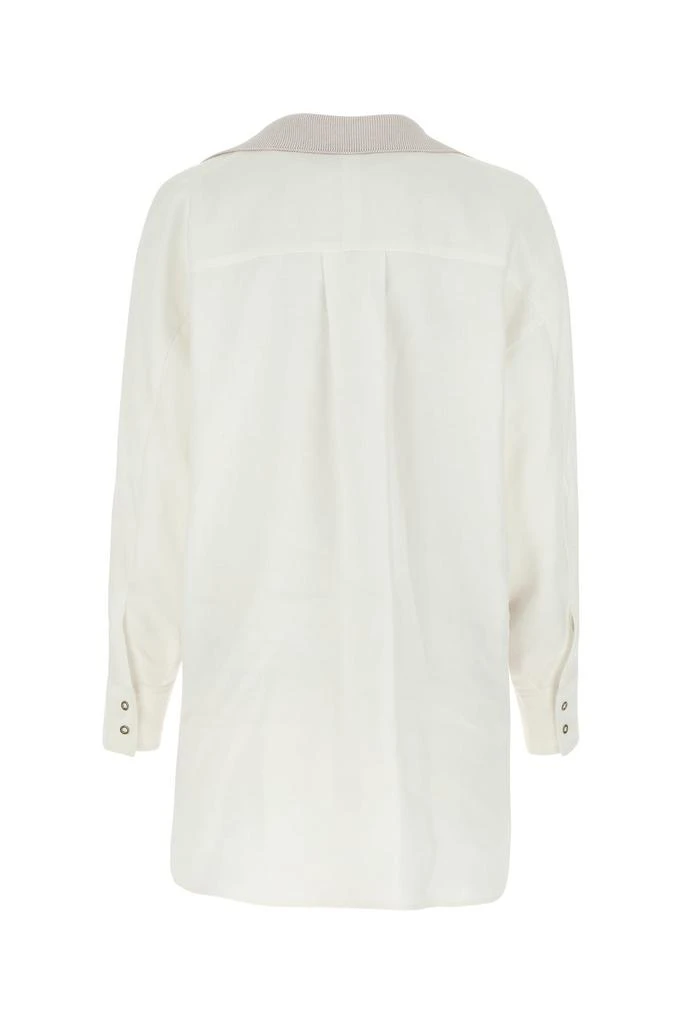 商品AGNONA|White hemp blend blouse,价格¥4918,第1张图片