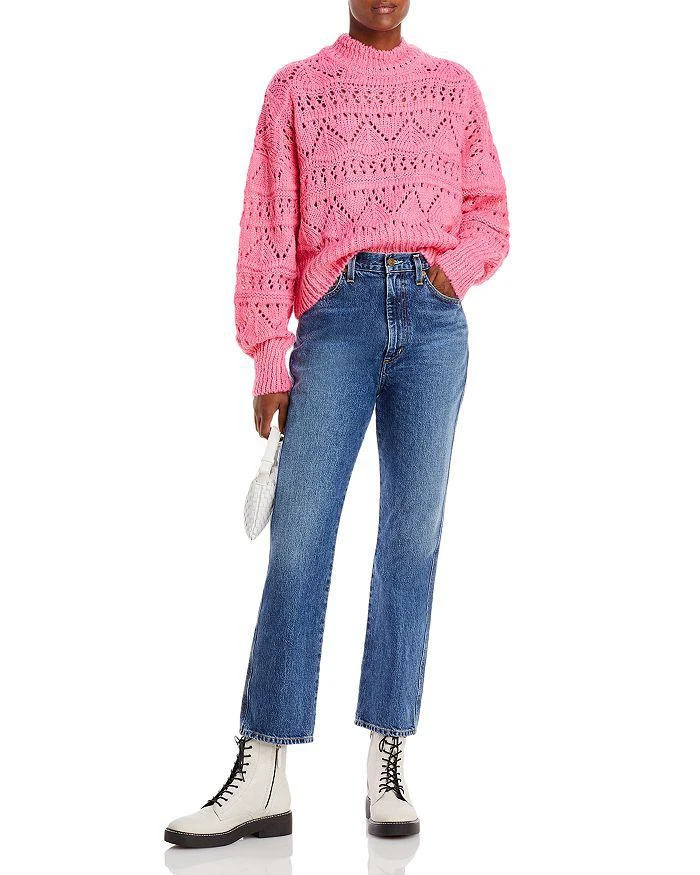 商品AQUA|Pointelle Mock Neck Sweater - 100% Exclusive,价格¥196,第2张图片详细描述