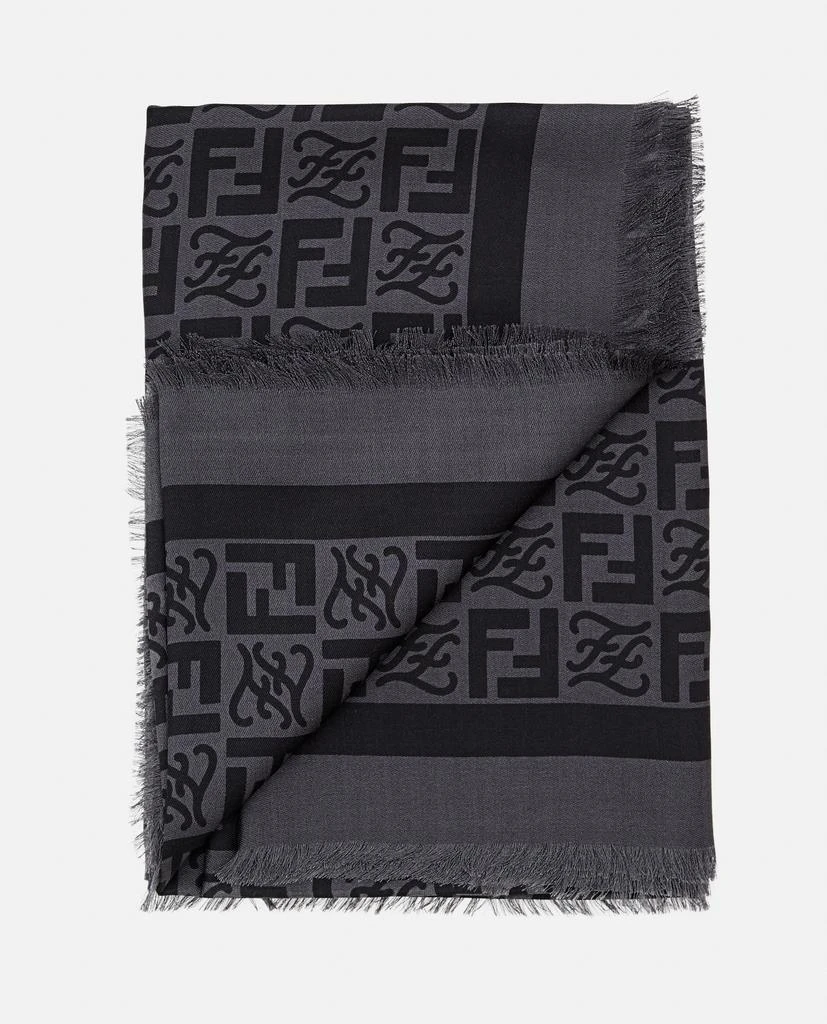 商品Fendi|Fendi FF SILK MIX SCARF size One Size,价格¥6239,第2张图片详细描述