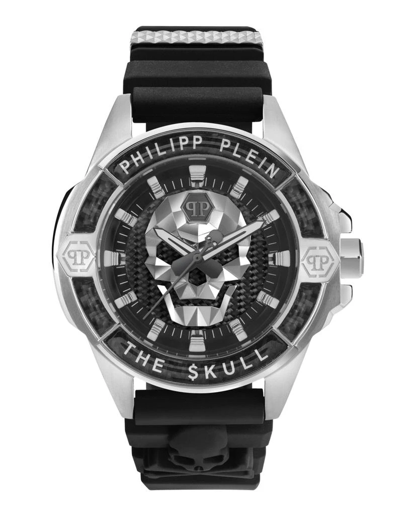 商品Philipp Plein|The $kull Carbon Fiber Silicone Watch,价格¥1062,第1张图片